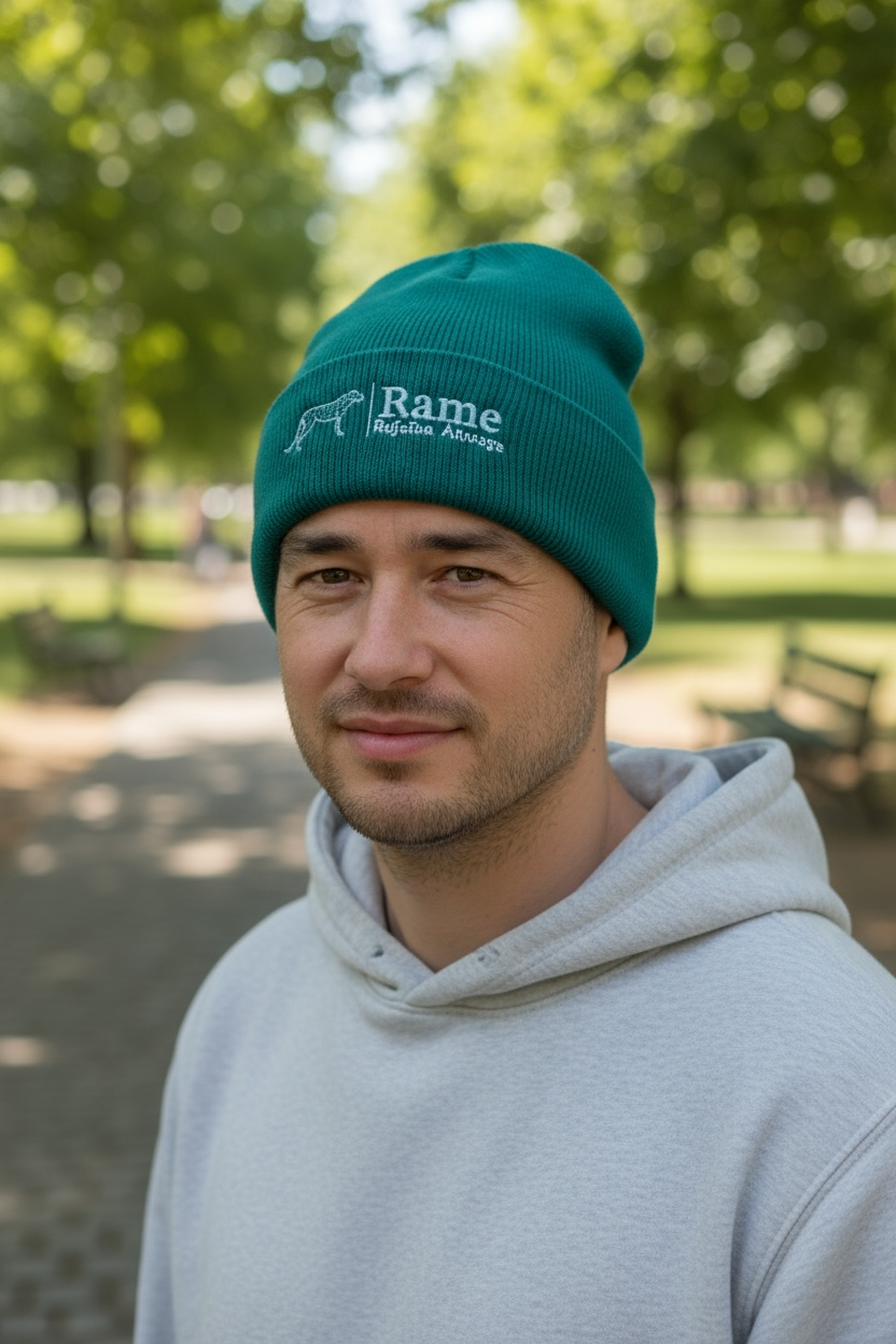 Vielseitige Unisex-Mütze aus 100% Acryl – Weiche und strapazierfähige Mütze für Outdoor-Aktivitäten in bunten Farben"