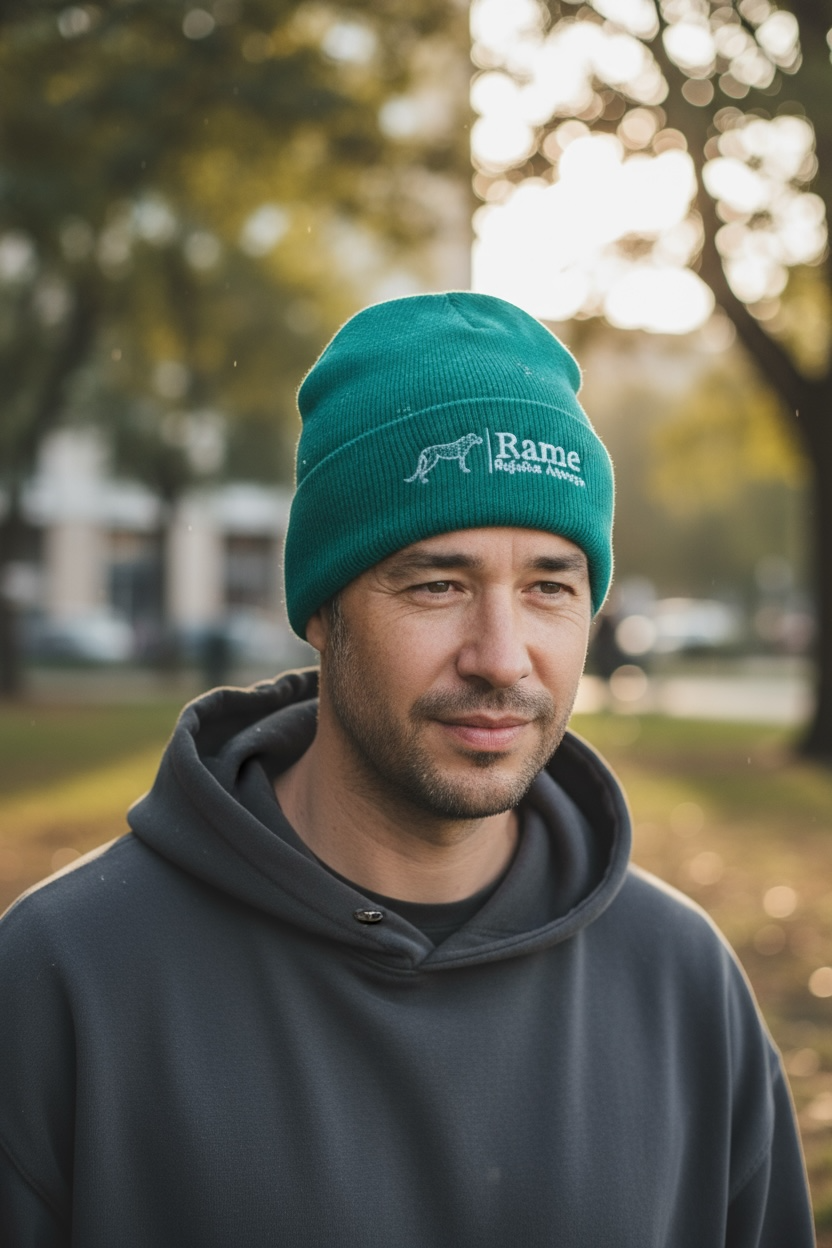 Vielseitige Unisex-Mütze aus 100% Acryl – Weiche und strapazierfähige Mütze für Outdoor-Aktivitäten in bunten Farben"