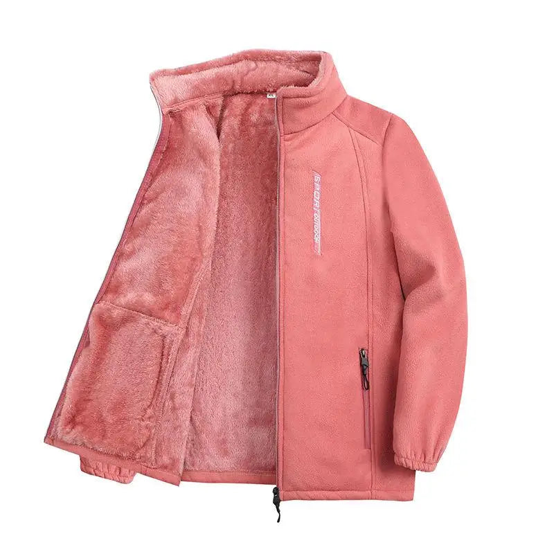 Rame Rejoice Always™ Cárdigan de polar para mujer – Sudadera con cremallera más cálida para otoño/invierno