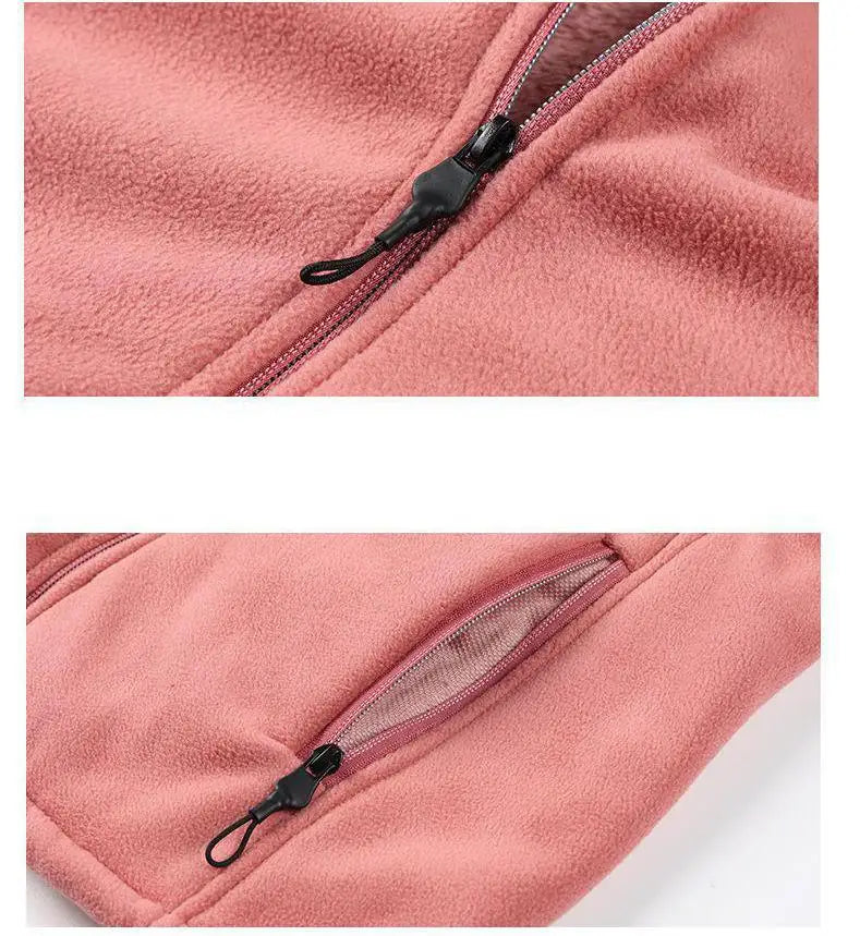 Rame Rejoice Always™ Cárdigan de polar para mujer – Sudadera con cremallera más cálida para otoño/invierno