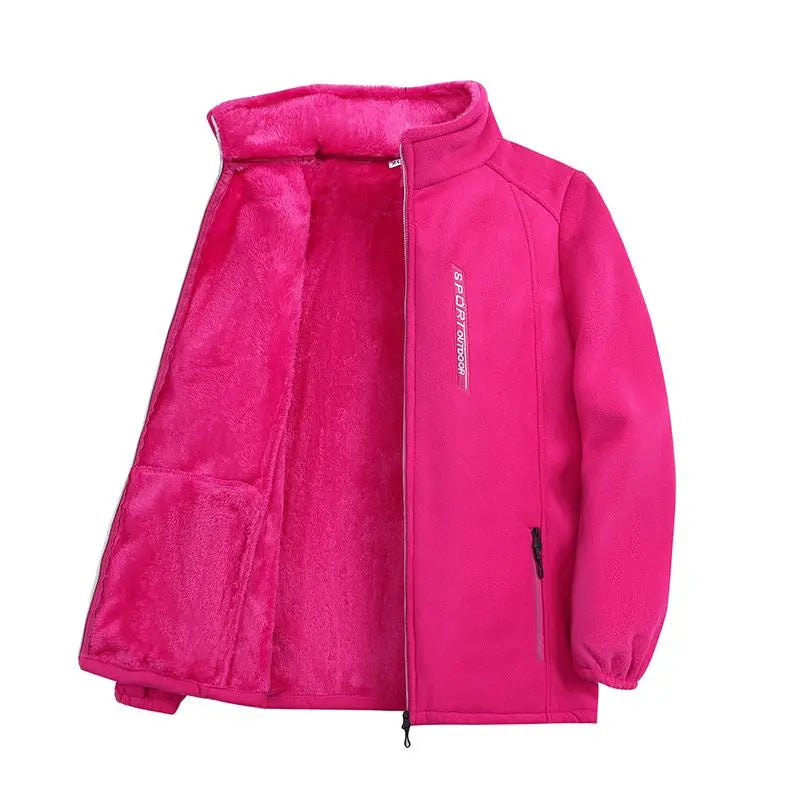 Rame Rejoice Always™ Cárdigan de polar para mujer – Sudadera con cremallera más cálida para otoño/invierno