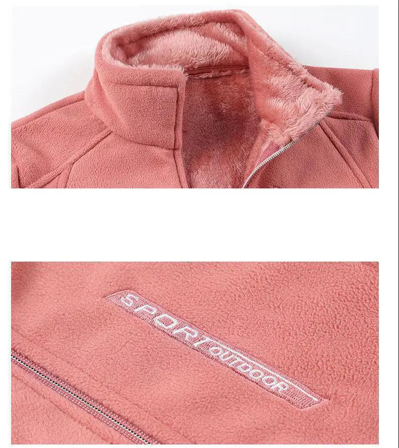 Rame Rejoice Always™ Cárdigan de polar para mujer – Sudadera con cremallera más cálida para otoño/invierno