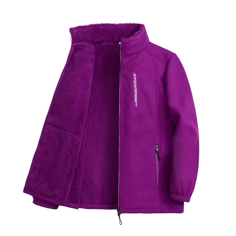 Rame Rejoice Always™ Cárdigan de polar para mujer – Sudadera con cremallera más cálida para otoño/invierno