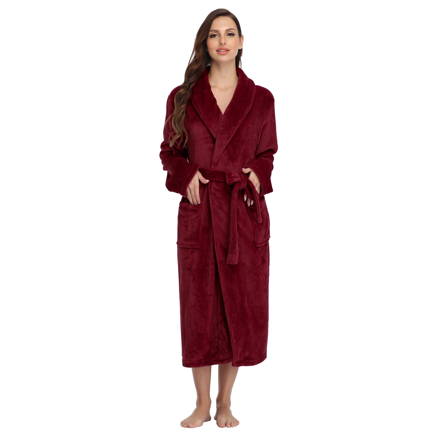 bademantel damen fleece
