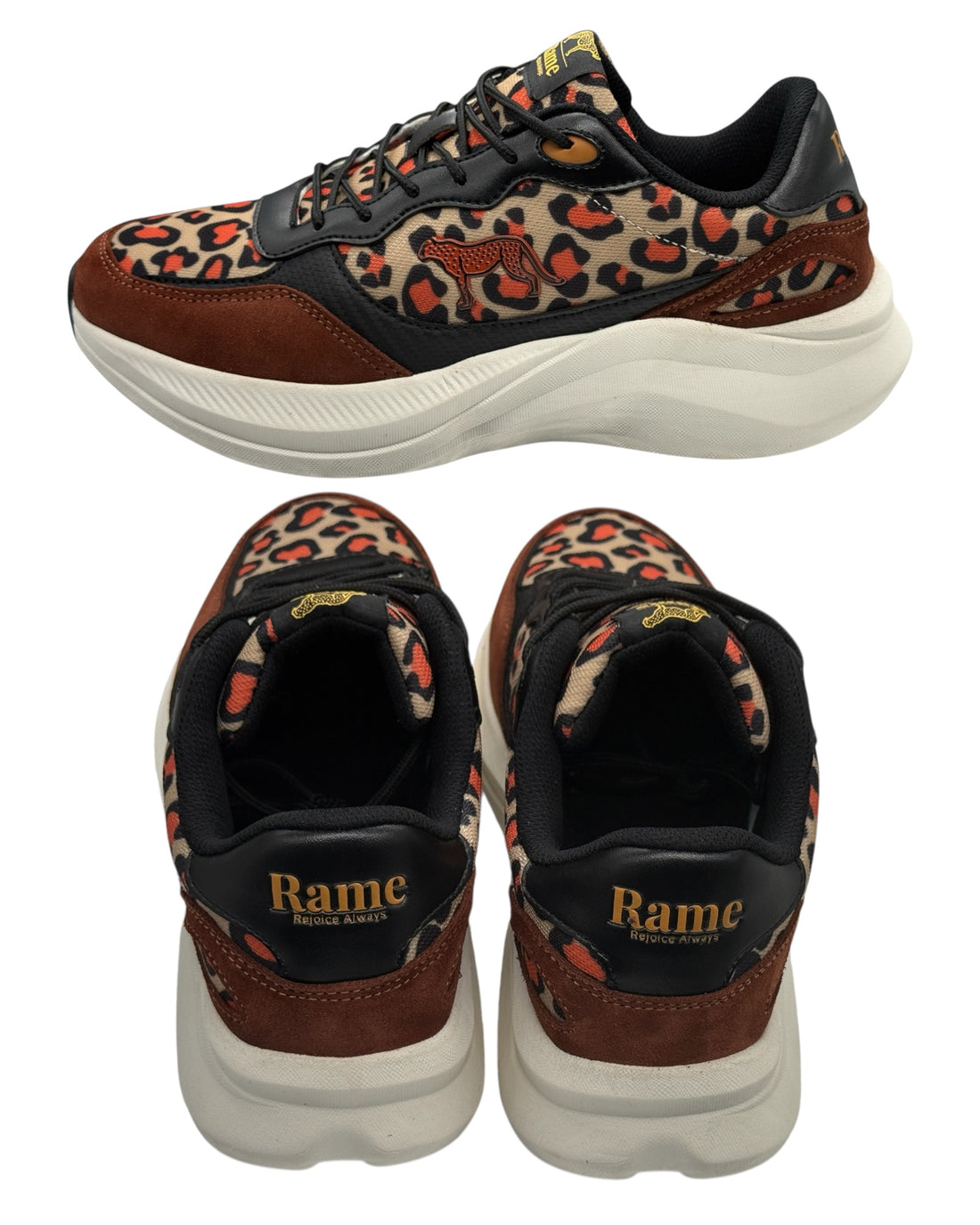 Rame Rejoice Always Cheetah-Ledersneaker – Mutig, Wild und Glaubensstark