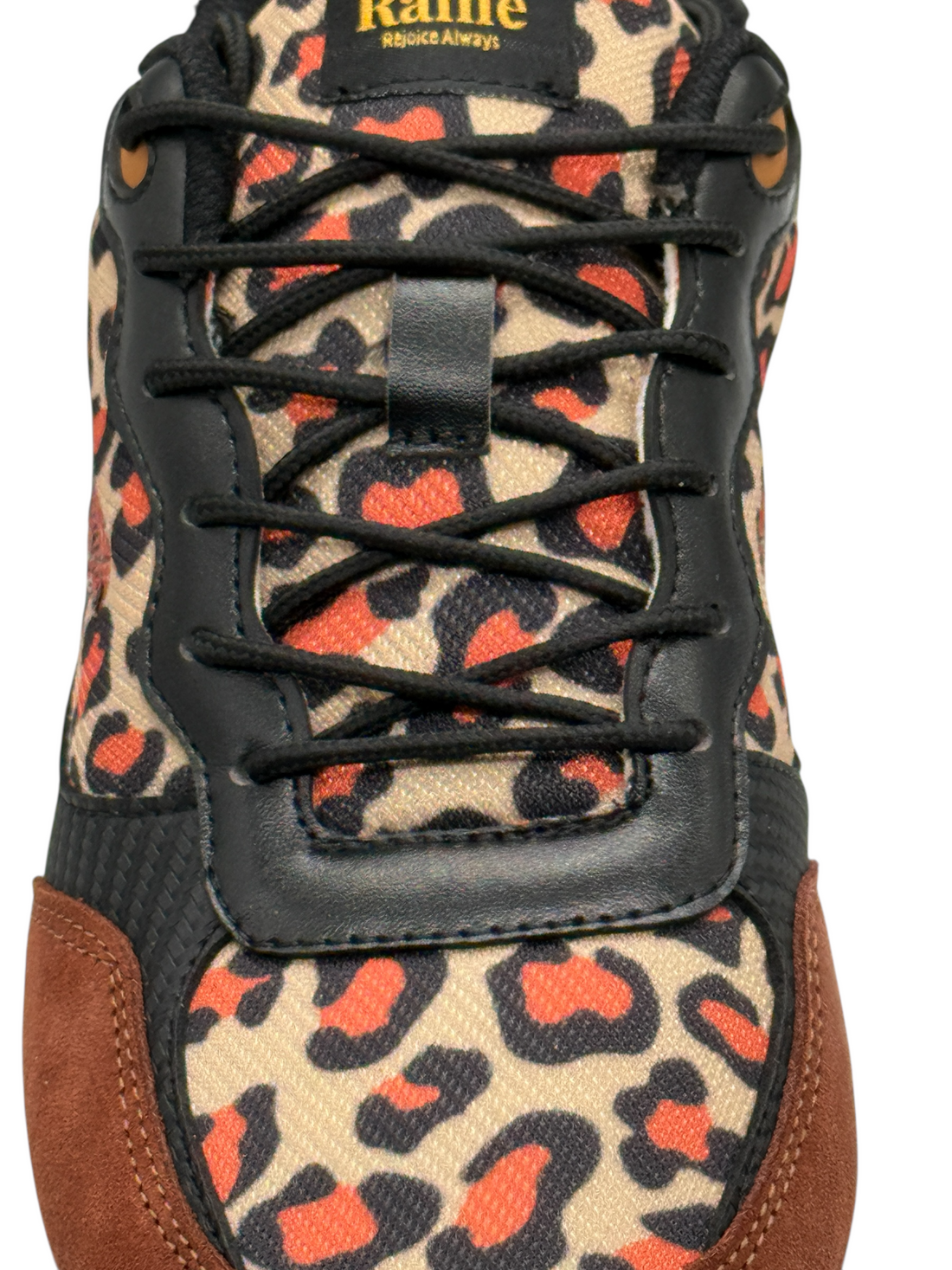 Rame Rejoice Always Cheetah-Ledersneaker – Mutig, Wild und Glaubensstark