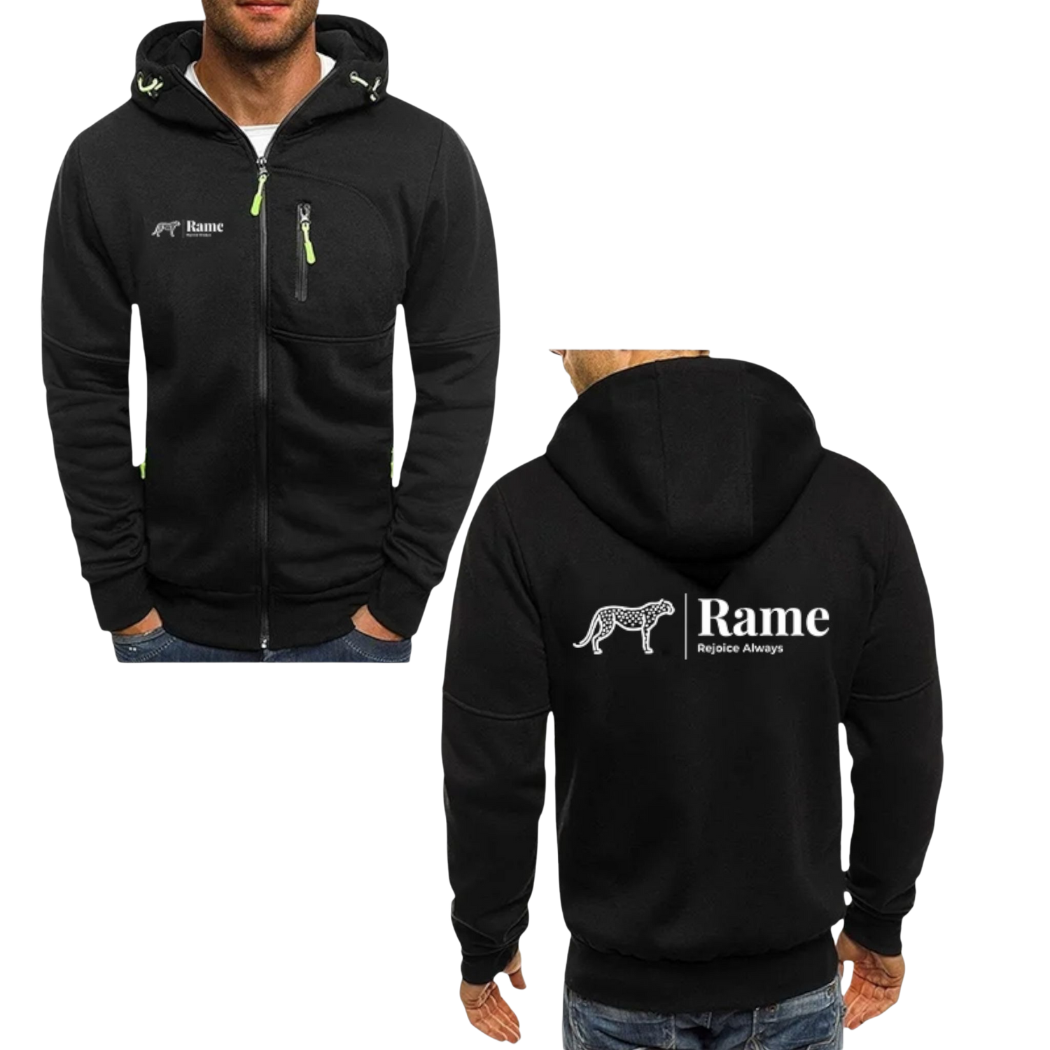 Herren Kapuzenjacke mit Reißverschluss – Stylische und Lässige Streetwear für Frühling &amp; Herbst