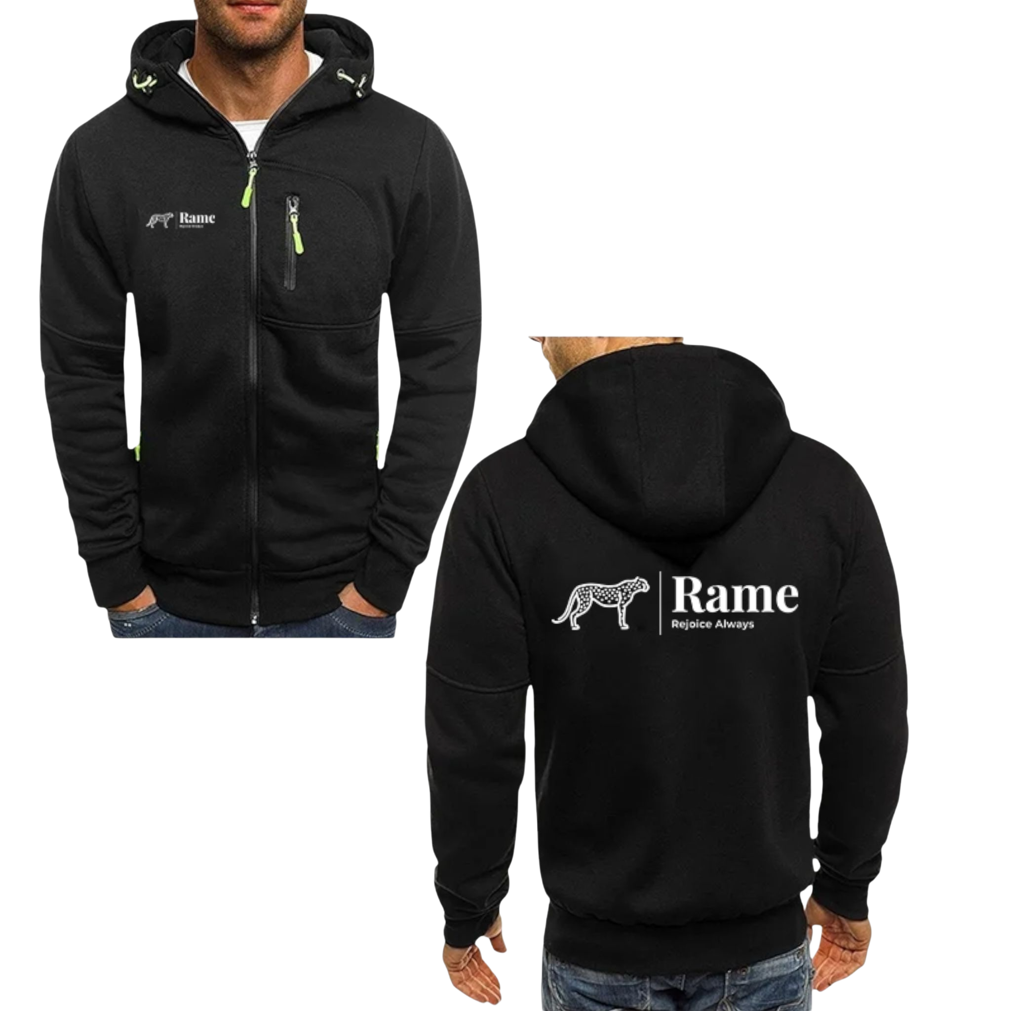 Herren Kapuzenjacke mit Reißverschluss – Stylische und Lässige Streetwear für Frühling &amp; Herbst