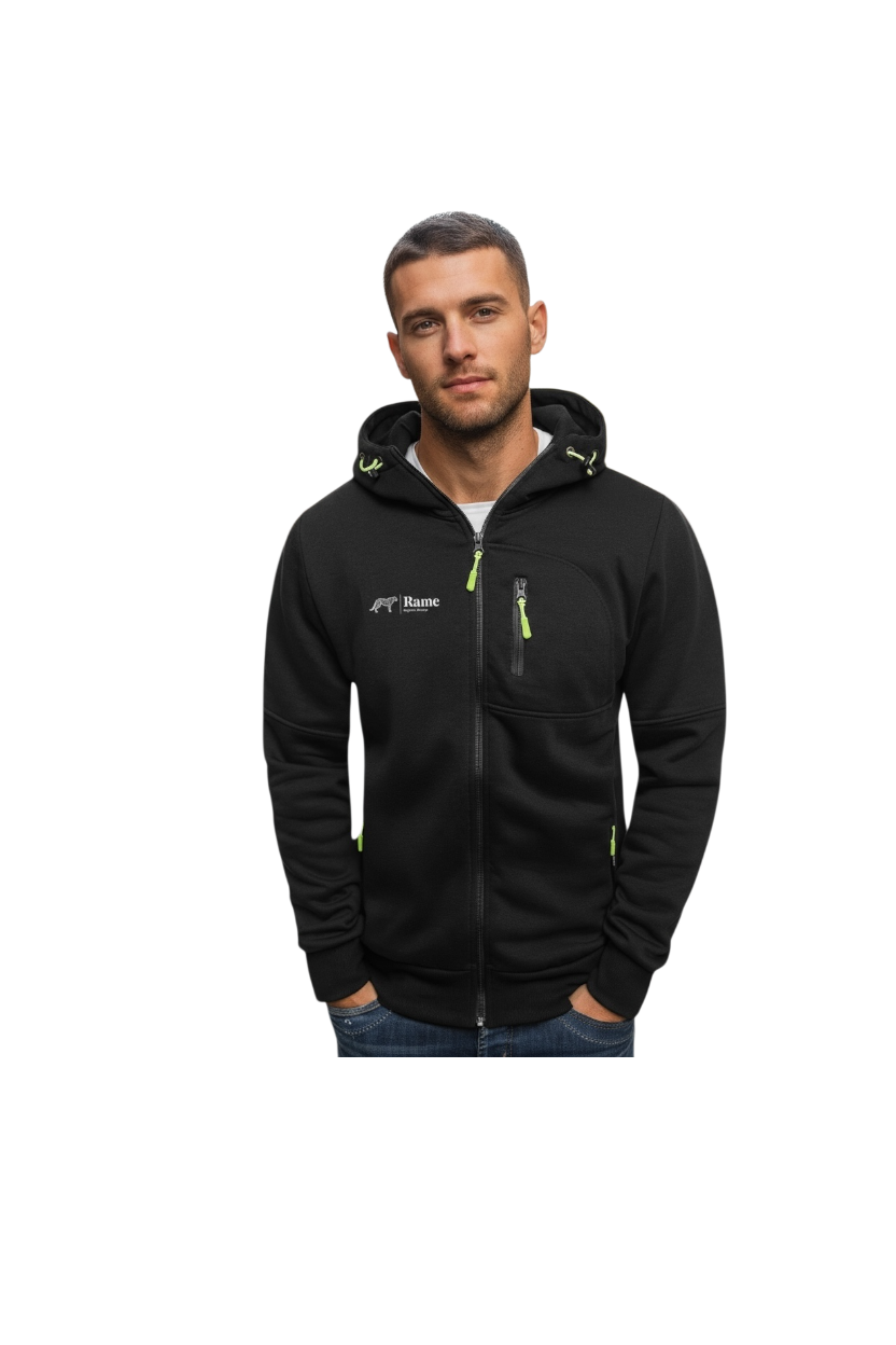 Herren Kapuzenjacke mit Reißverschluss – Stylische und Lässige Streetwear für Frühling &amp; Herbst