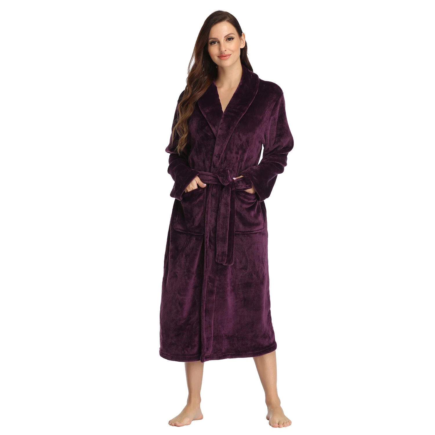 bademantel damen fleece